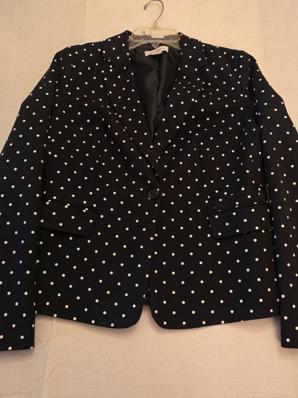 Retro Liz Claiborne Polka Dot Blazer